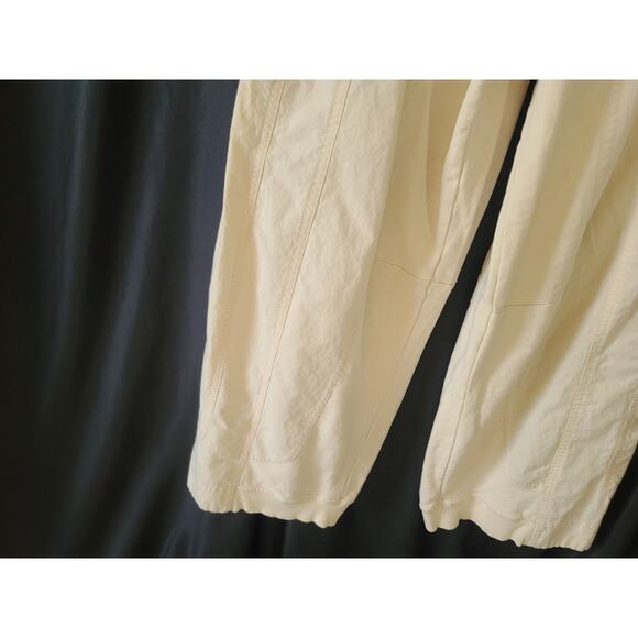 Anthropologie Daily Practice Soller White Cotton Drawstring Jumpsuit XS - Picture 6 of 12